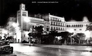 Alger - Avenue Pasteur et Poste - 1954